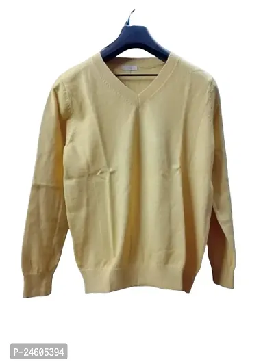 Trendy Solid Cotton Blend Pullover Sweatshirt for Women