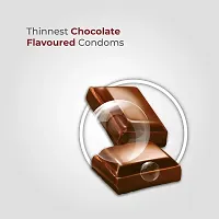 Skore Nothing Thinnest Condoms | Chocolate Flavored With Disposal Pouches | Pack of 1 | 10's each-thumb1