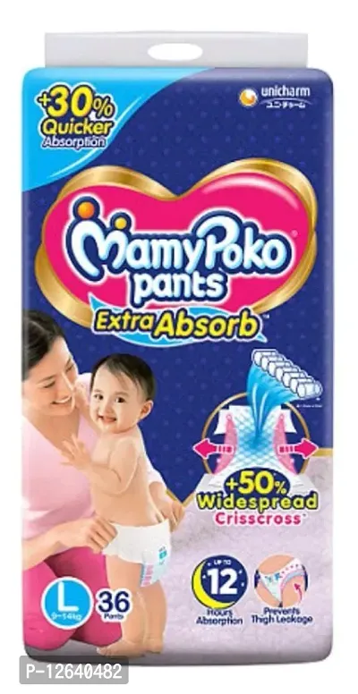 MamyPoko Pants Extra Absorb Baby Diapers Size L-36