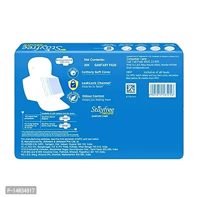 STAYFREE Secure Cottony Soft Regular Sanitary Pad 18s X 4 (72 Pads) (Pack of 4)-thumb2