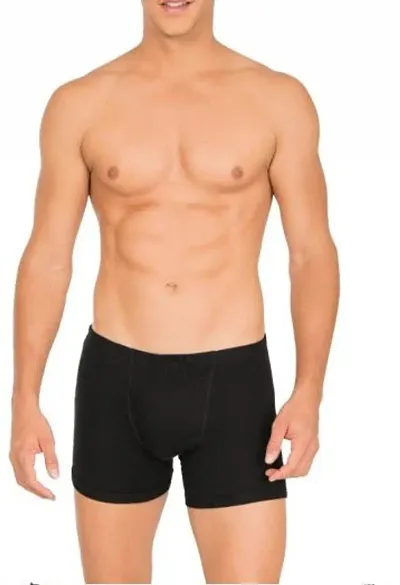 Men's Comfortable Solid Cotton Trunks