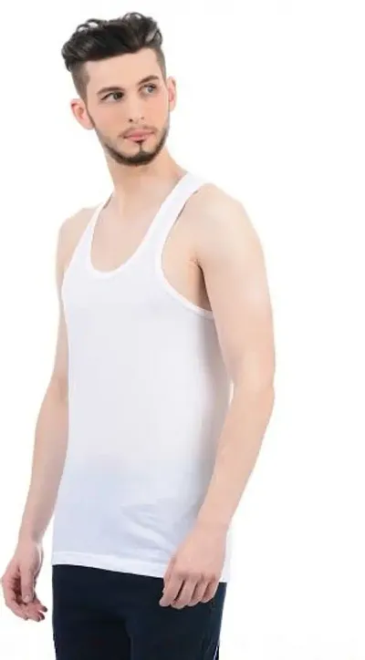 Men's Cotton Solid Basic Vest