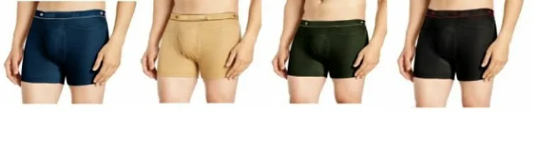 Pack Of 4 Solid Cotton Trunks