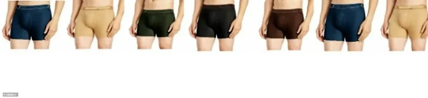 Men Solid Cotton Trunk Combo Of 7