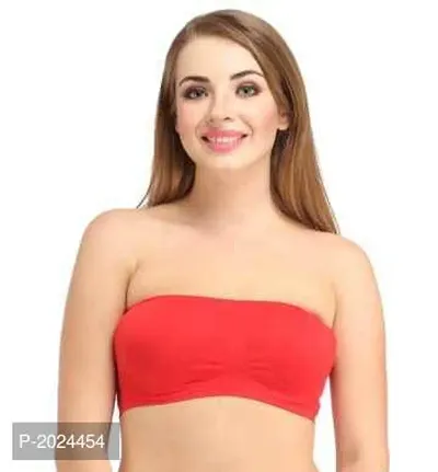 Solid Non Padded Tube Bras