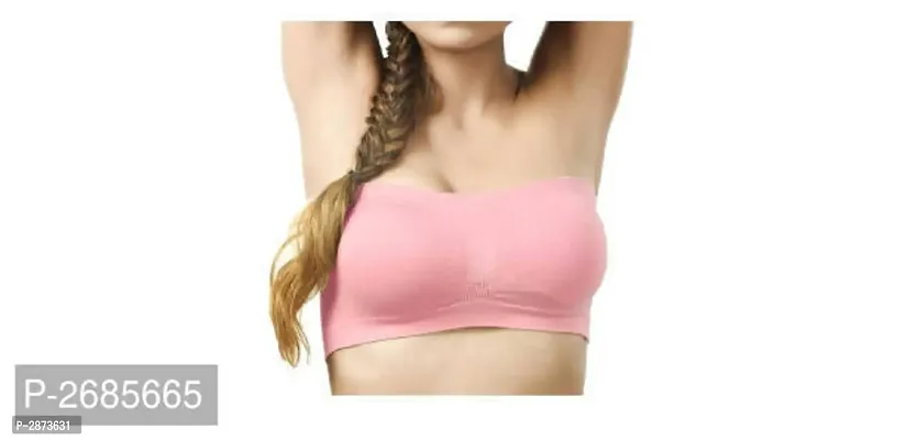 Cotton Blend Tube Bra For Women's