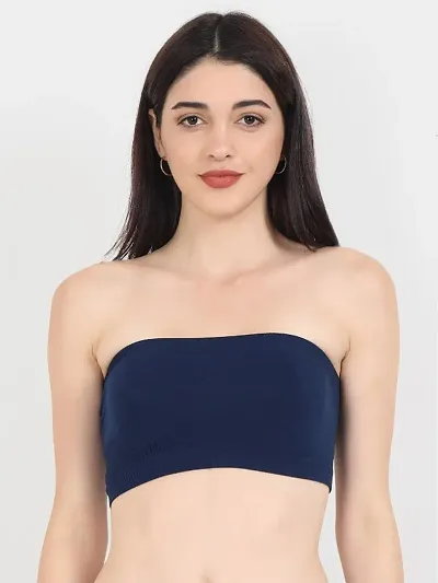 Solid Non Padded Tube Bra