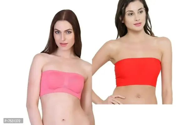 Tube Bra For Girls/ Womens - Pack Of 2