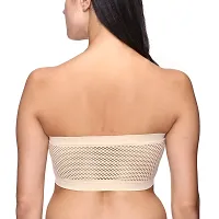 Women Solid Non Padded Tube Bra pack of 2-thumb2