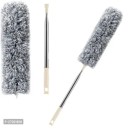 Microfiber Feather Duster Bendable  Extendable Fan Cleaning Duster with Up to 100 inches Stainless Steel