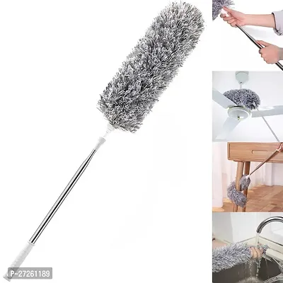 Microfiber Feather Duster Bendable  Extendable Fan Cleaning Duster with Up to 100 inches Stainless Steel