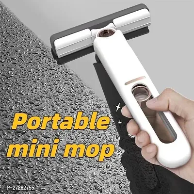 Mini Mop Portable Self-Squeeze Small Mop, Hand Free Automatic Cleaning mop Pack of 1-thumb0