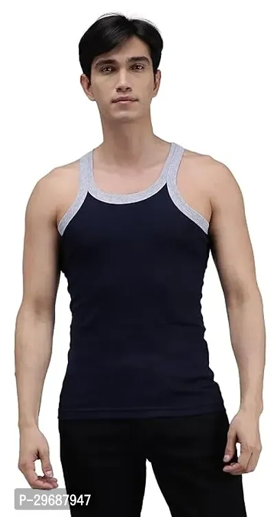 Classic Cotton Blend Vest for Men Pack of 3-thumb3