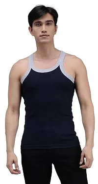 Classic Cotton Blend Vest for Men Pack of 3-thumb1