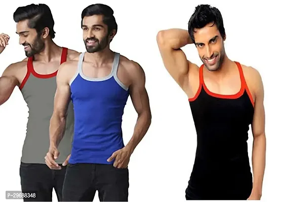 Classic Cotton Blend Vest for Men Pack of 3