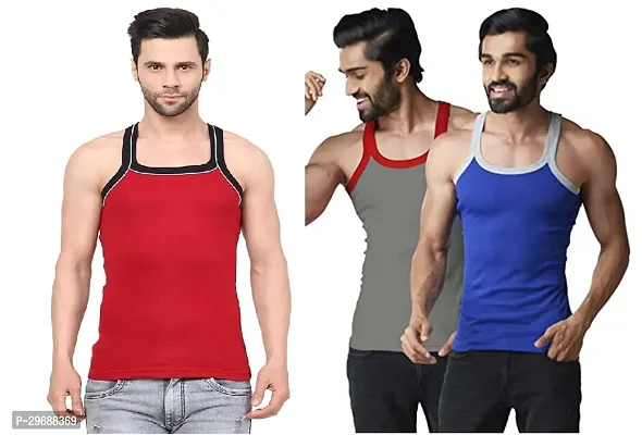 Classic Cotton Blend Vest for Men Pack of 3