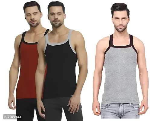 Classic Cotton Blend Vest for Men Pack of 3