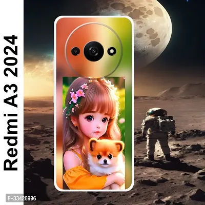 Stylish Multicoloured Silicone or Rubber Back Cover For Redmi A3 2024-thumb0