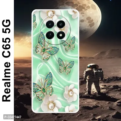 Stylish Multicoloured Silicone or Rubber Back Cover For Realme C65 5G-thumb0