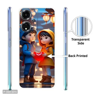 Stylish Silicone Rubber Printed Mobile Back Cover For Oppo A59 5G-thumb3