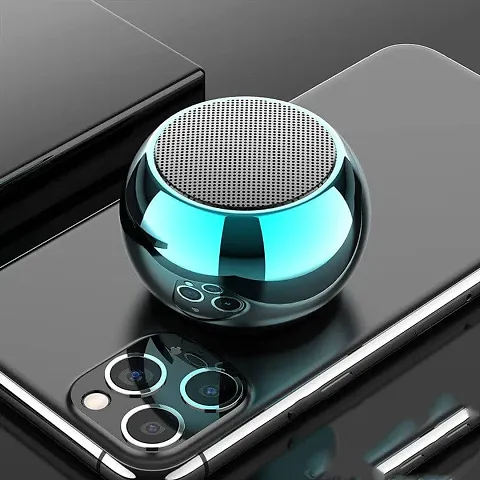 M3 Colorful Wireless Bluetooth Speakers 3D Mini Electroplating Round Steel Speaker ( Random Color )