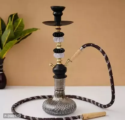 Metal Body Water Bowl With Flexible Hose Pipe Hookah-thumb0