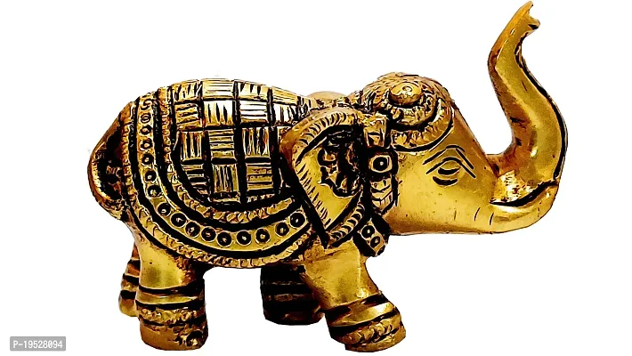 Small Elephant Brass Idol