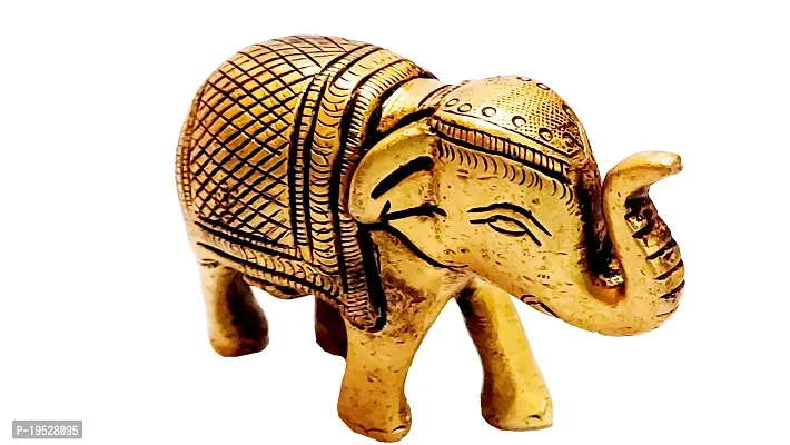 Small Elephant Brass Idol