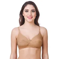 Beautiful Cotton Blend Non Padded Solid Wirefree Everyday Bras Combo For Women Pack Of 6-thumb1