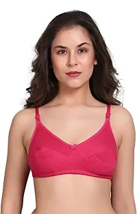 Beautiful Cotton Blend Non Padded Solid Wirefree Everyday Bras Combo For Women Pack Of 6-thumb1