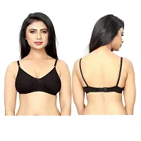 Elegant Cotton Blend Solid Non Padded Seamless Everyday Bras For Women- Pack Of 6-thumb1