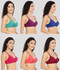 Women Non Padded Everyday Bra Pack Of 6-thumb2