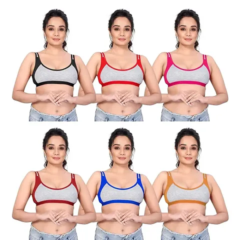 Cotton Blend Sports Bras 