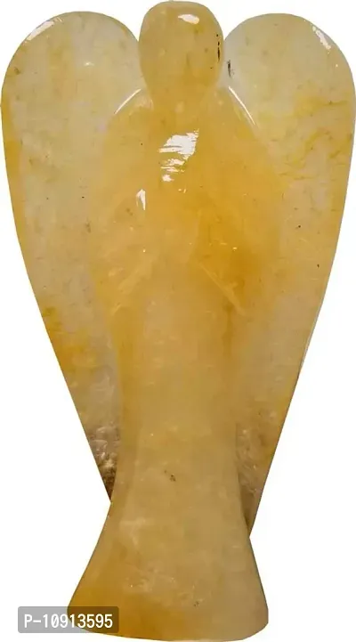 Trendy Golden Quartz Crystal Energized Angel For Angel Therapy