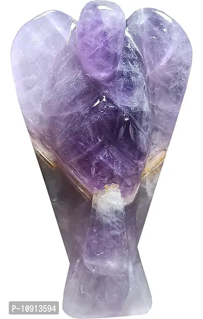 Trendy Banded Amethyst Crystal Energized Angel For Angel Therapy