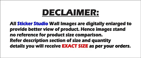 Sticker Studio10 Islamic Muslim Wall Sticker & Decal (PVC Vinyl,Size - 60 x 66 cm)-thumb3