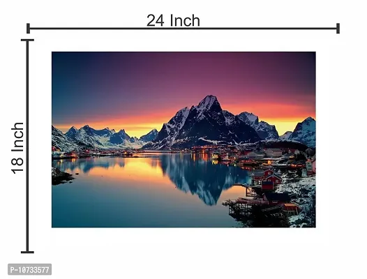 Mountain Wall Poster (Surface Covering Area - 24 X 18 Inch)-thumb2