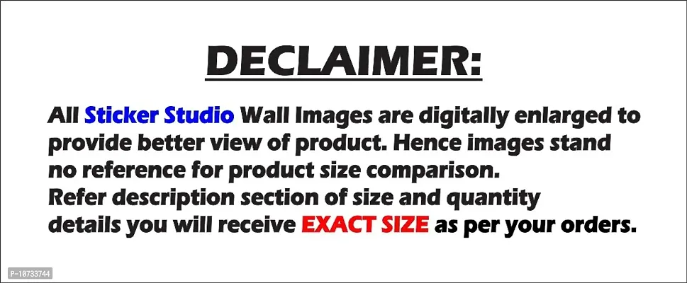 Sticker Studio Decorative Wall Sticker (PVC Vinyl,Size -88 cm X 63 cm)-thumb4