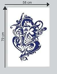 Sticker Studio Unice Lord Ganesha Wall Sticker (PVC Vinyl,58 cm X 78 cm)-thumb1