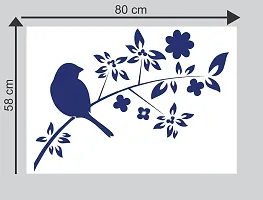 Sticker Studio Bird on Branch Wall Sticker (PVC Vinyl,58 cm X 78 cm)-thumb1