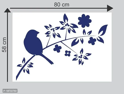 Sticker Studio Bird on Branch Wall Sticker (PVC Vinyl,58 cm X 78 cm)-thumb2