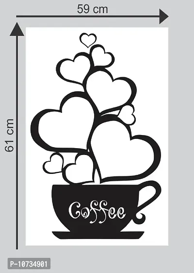 Wall Sticker (Coffe cup2,Surface Covering Area - 60 x 38 cm)-thumb2
