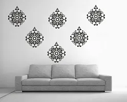 Sticker Studio PVC Vinyl Lakshmi Motif Wall Sticker (Black, Surface Covering Area - 180 x 150 cm) - 6 Qty-thumb3