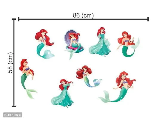 Sticker Studio Water Fairy Wall Sticker & Decal (PVC Vinyl,Surface Covering Area - 86 x 58 cm)-thumb2
