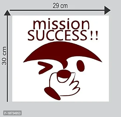 Sticker Studio Mission Success Bathroom Wall Sticker (Surface Covering Area - 30 x 27 cm)-thumb2