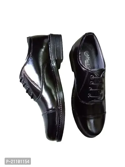 Stylish Black Synthetic  Formal Shoes For Men-thumb2