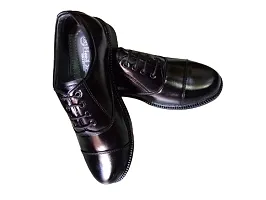 Stylish Black Synthetic  Formal Shoes For Men-thumb3