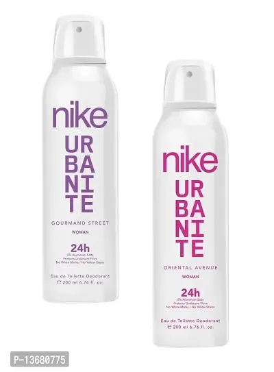 NIKE Urbanite Gourmand Street/Oriental Avenue Woman Deodorant Pack Of 2 (200ML Each)