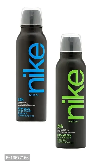 Nike Ultra Blue/Ultra Green Deodorant for Men (Pack of 2) 200ml each-thumb0