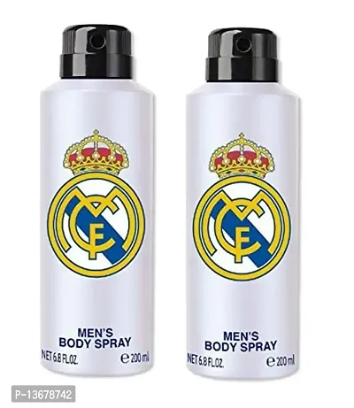 Real Madrid White Combo Pack Of 2 Deodorant Spray - For Men-thumb2